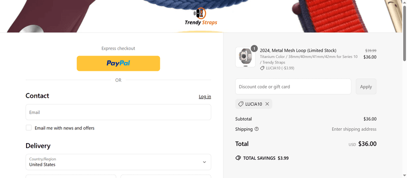 Trendystraps Discount - 15% Off on Leather Watch Bands